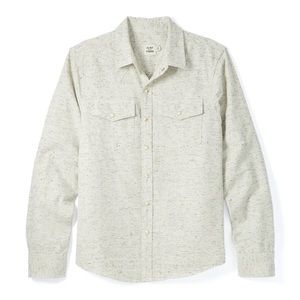 Flint & Tinder Bone Button Western Shirt XL